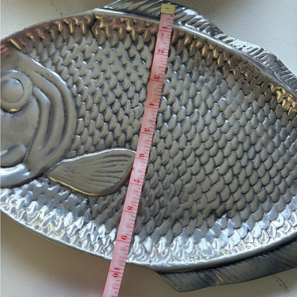Silver Fish-Shaped Serving Tray. From Mexico - Picture 5 of 5